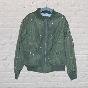 Diesel Studded Sherpa-Lined Bomber Jacket​